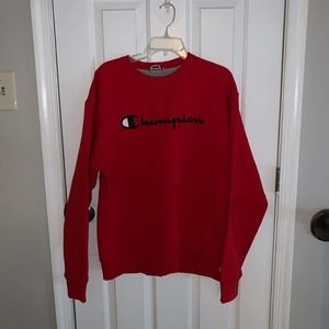 Champion Authentic Athletic wear-red crew neck sweat shirt